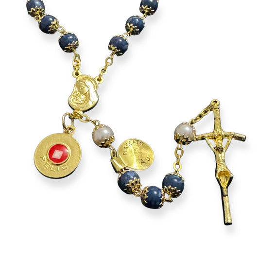 St.John Paul II Relic Rosary Blessed by Pope Leo XIV | Catholically