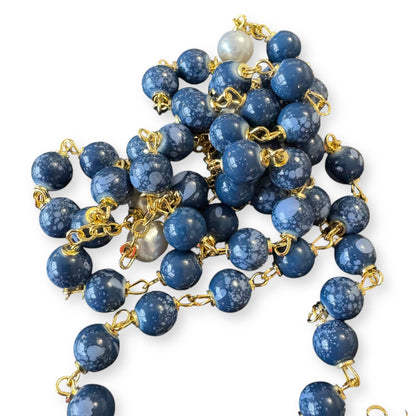 Saint JPII - St.John Paul II Pope - Blessed Rosary with Relic Ex-Indumentis | Catholically
