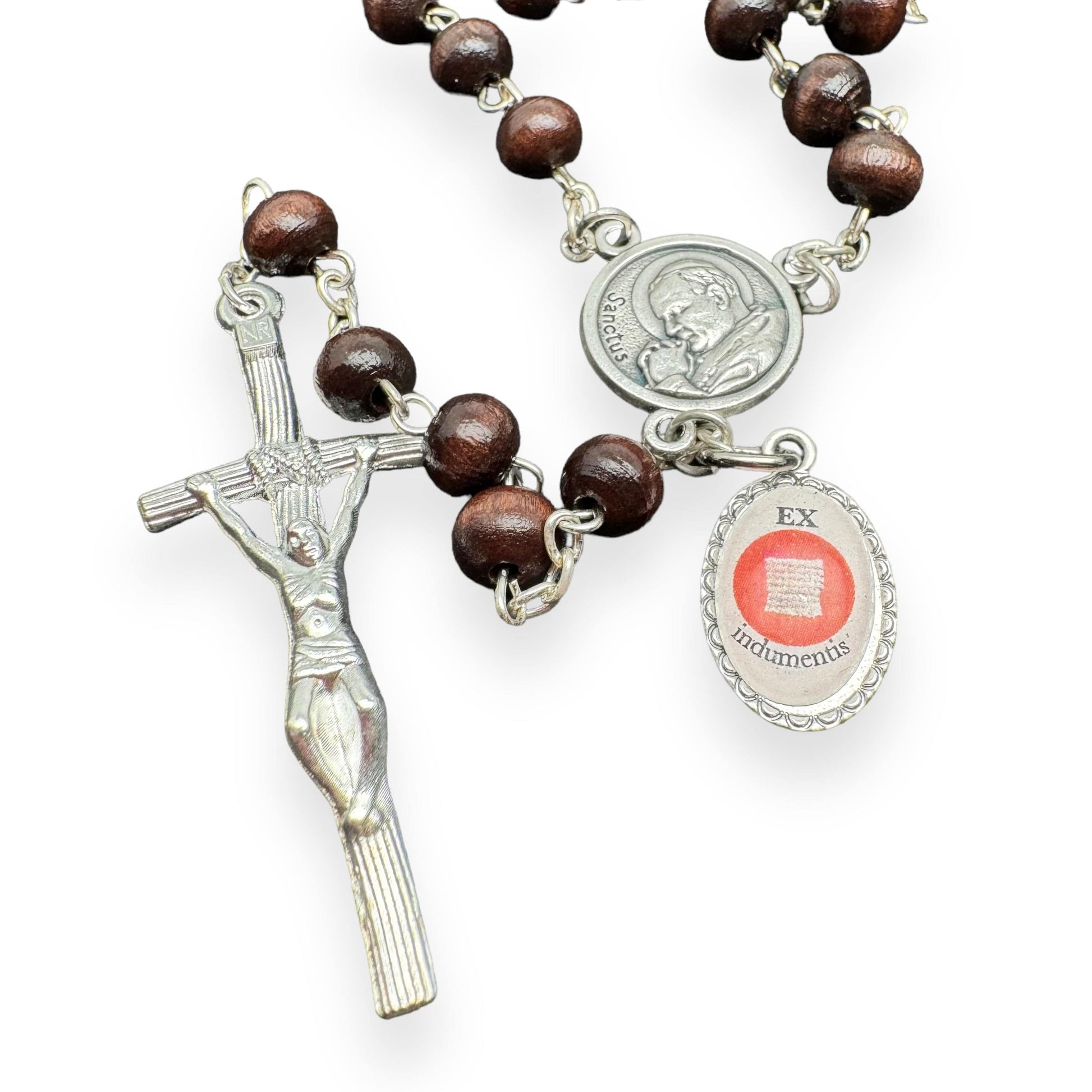 Saint JPII - St. John Paul II Pope Canonization Rosary + Medal w/ free relic | Catholically