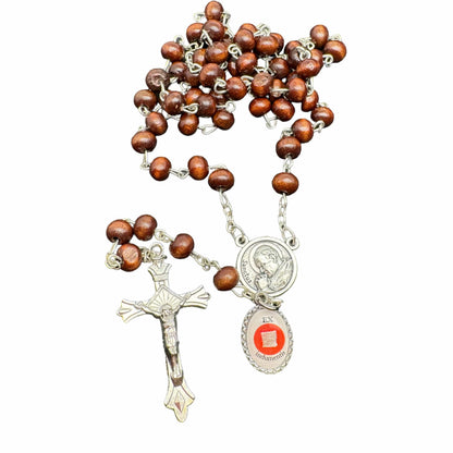 Saint JPII -St.John Paul II Pope- Canonization Rosary + Medal w/ Free Relic | Catholically