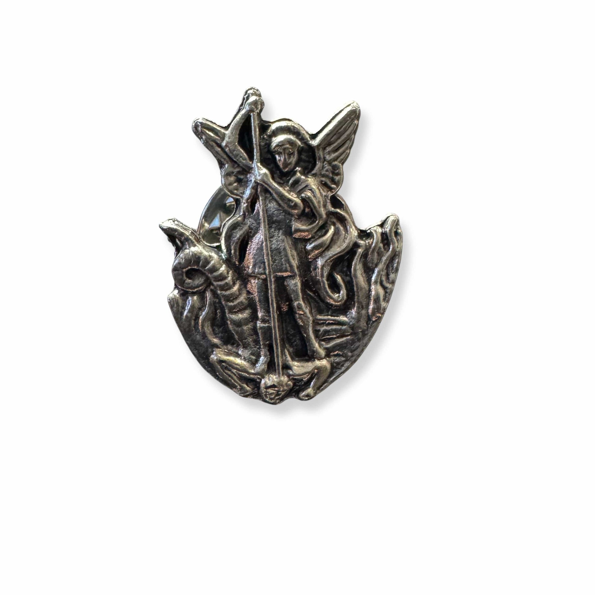 Saint Michael Archangel Pin   Guardian Angel Lapel Pin | Catholically