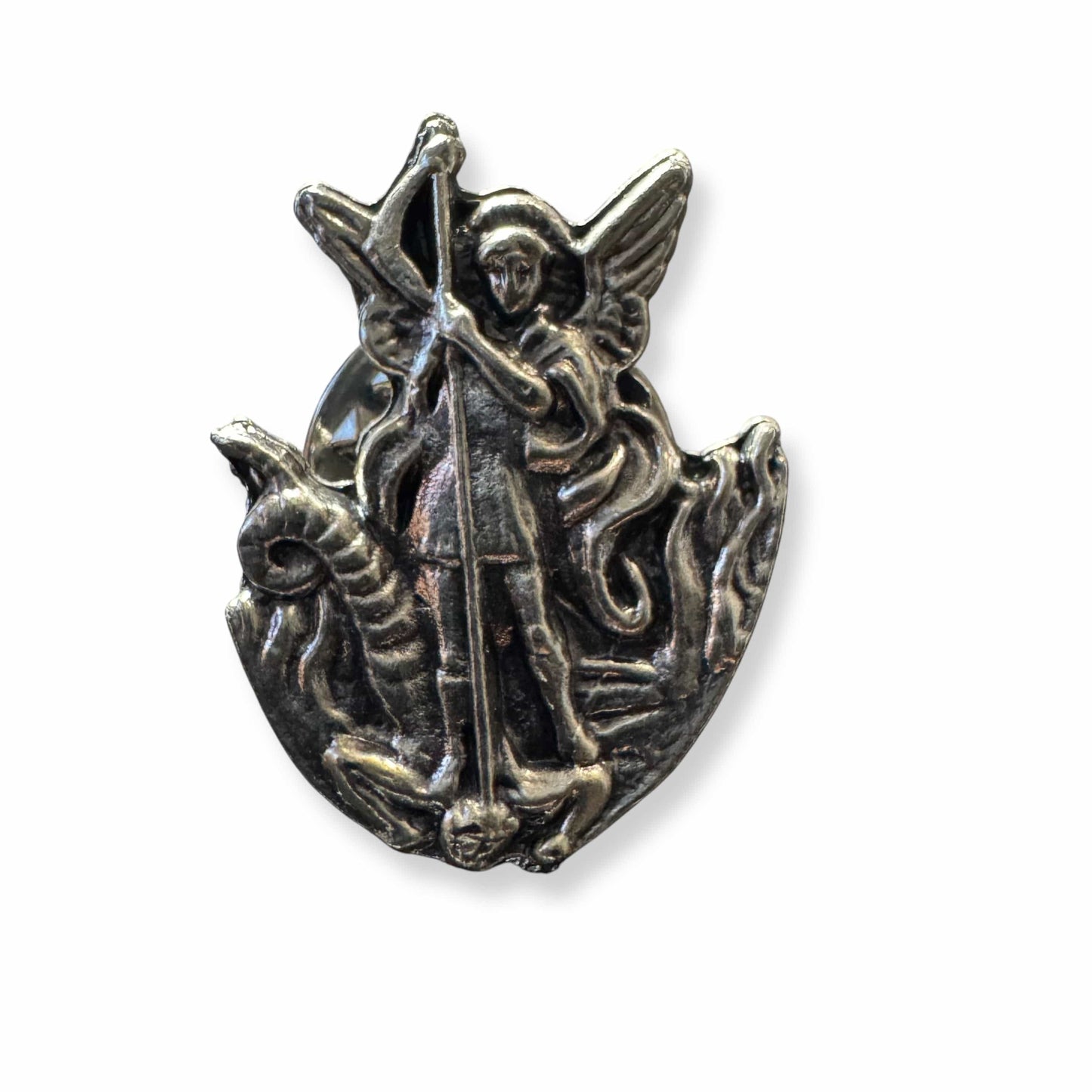 Saint Michael Archangel Pin   Guardian Angel Lapel Pin | Catholically