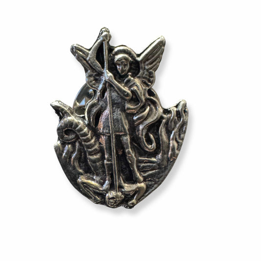 Saint Michael Archangel Pin   Guardian Angel Lapel Pin | Catholically