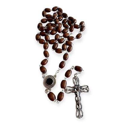 Saint Padre Pio Rosary Blessed By Pope w/ 2nd Class Relic - St. Father Pio | Catholically