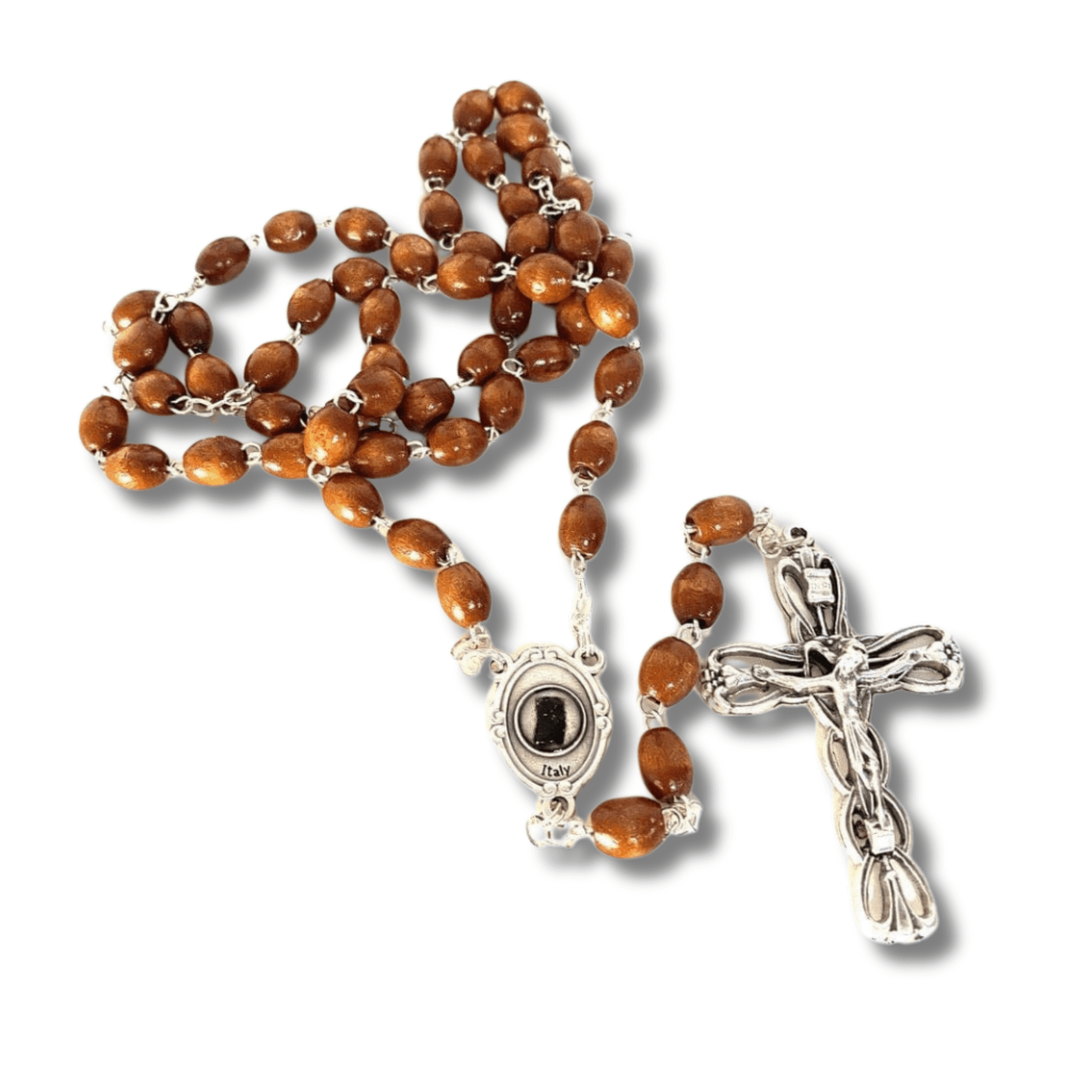 Saint Padre Pio Rosary with Relic -  Blessed by Pope | Catholically