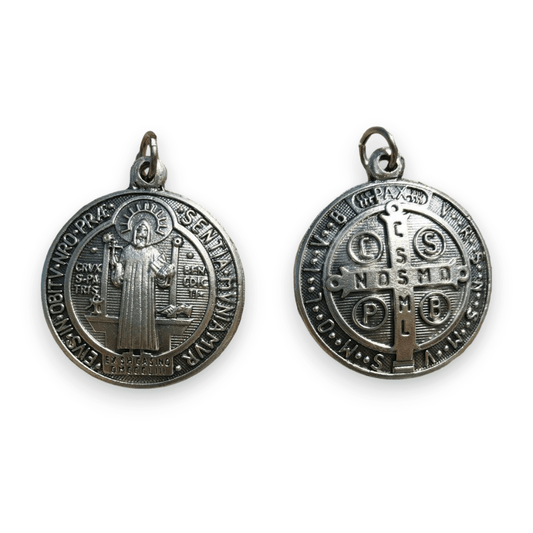 Saint St Benedict 1.5" - Medal - Catholic Exorcism - Blessed By Pope - Medalla | Catholically