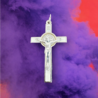 Saint St. Benedict 2" Crucifix - Exorcism- Cross - Blessed By Pope San Benito | Catholically