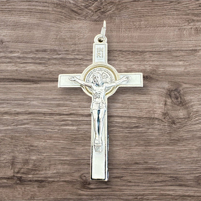 Saint St. Benedict 2" Crucifix - Exorcism- Cross - Blessed By Pope San Benito | Catholically