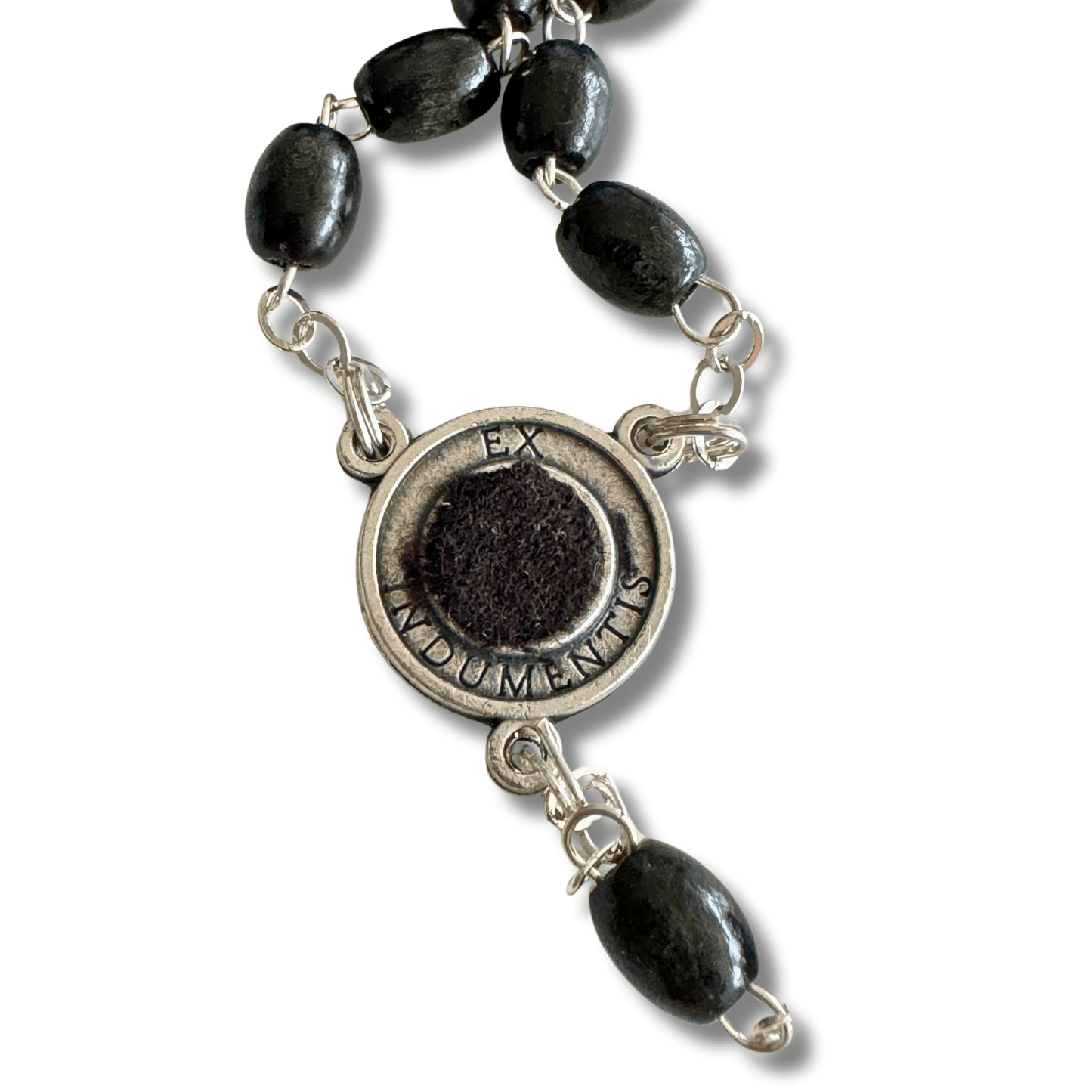 Saint Padre Pio Rosary with 2nd Class Relic - St. Father Pio ex-indumentis | Catholically