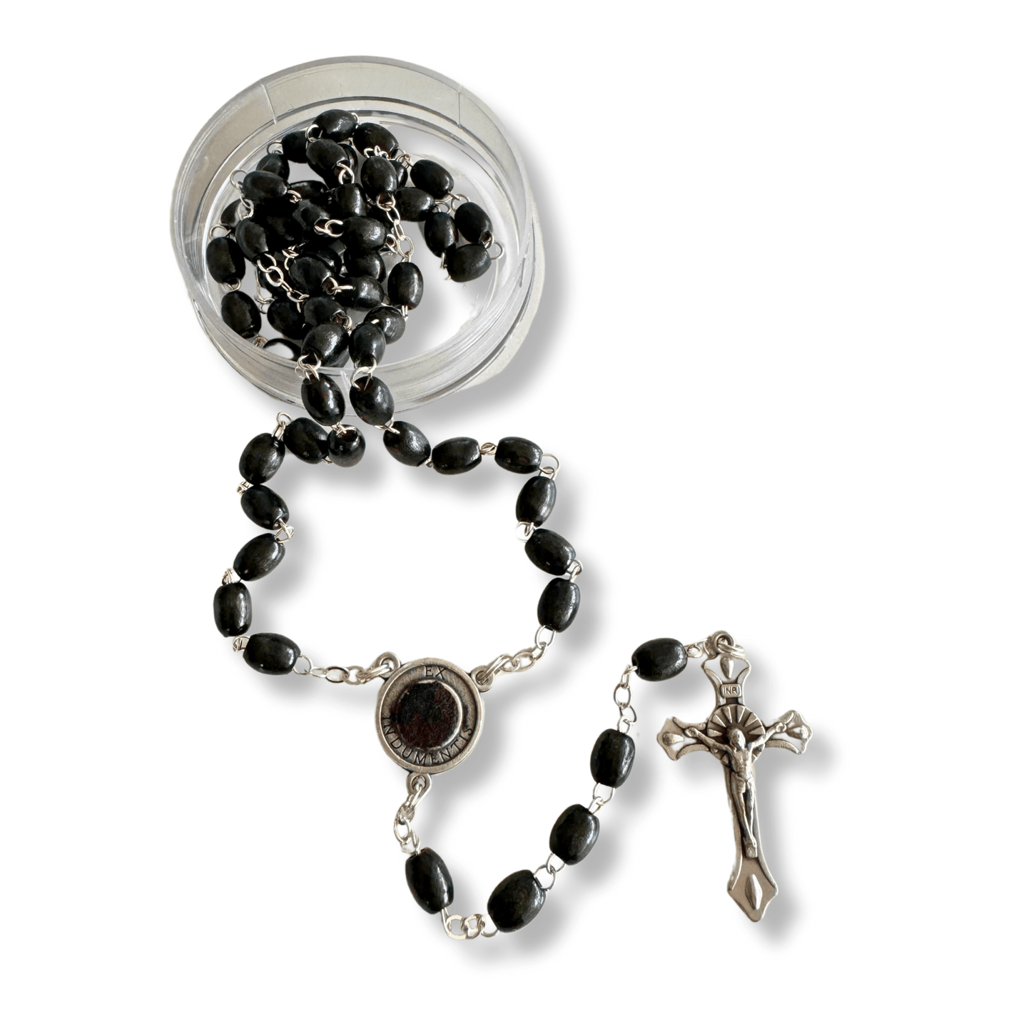 Saint Padre Pio Rosary with 2nd Class Relic - St. Father Pio ex-indumentis | Catholically