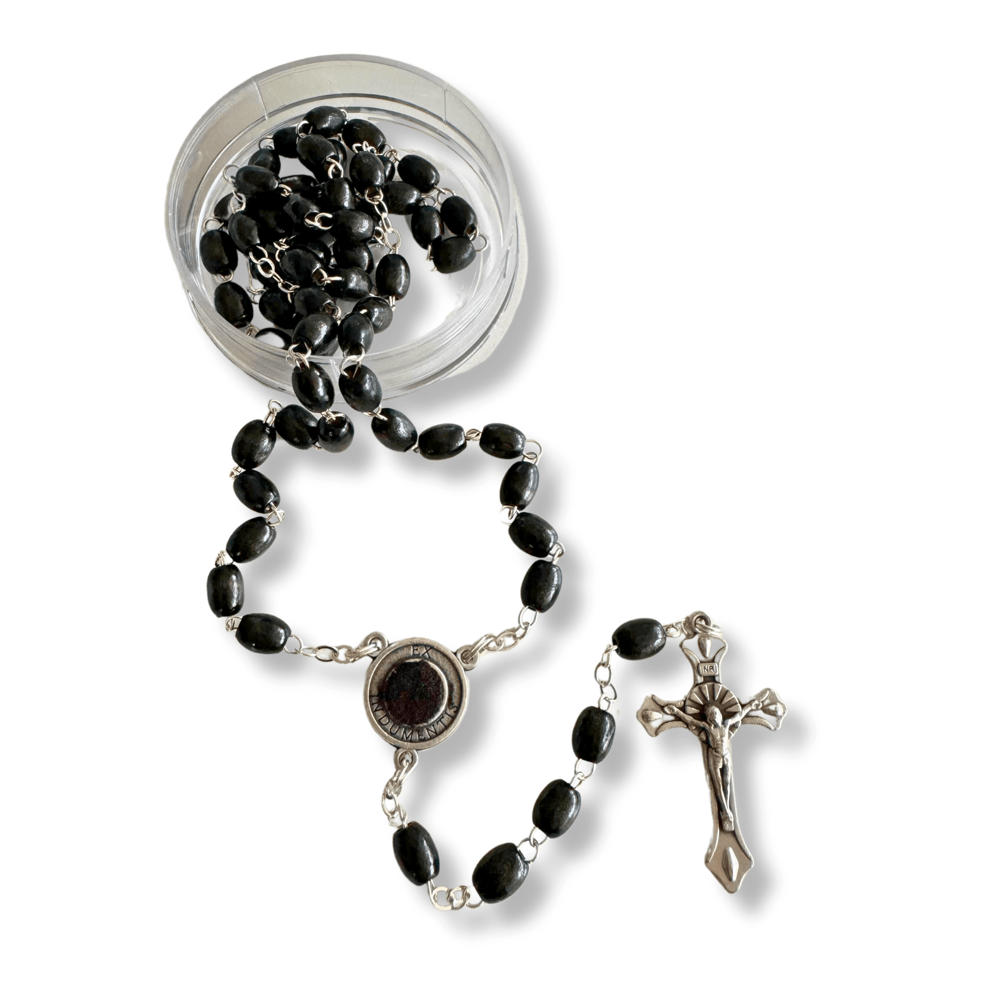 Saint Padre Pio Rosary with 2nd Class Relic - St. Father Pio ex-indumentis | Catholically