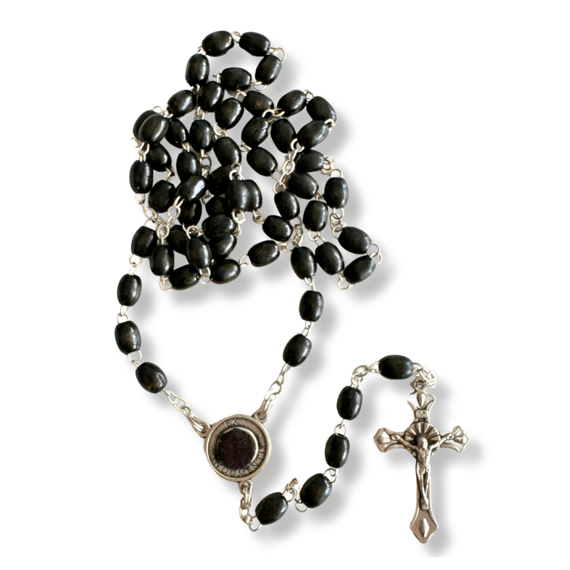 Saint Padre Pio Rosary with 2nd Class Relic - St. Father Pio ex-indumentis | Catholically