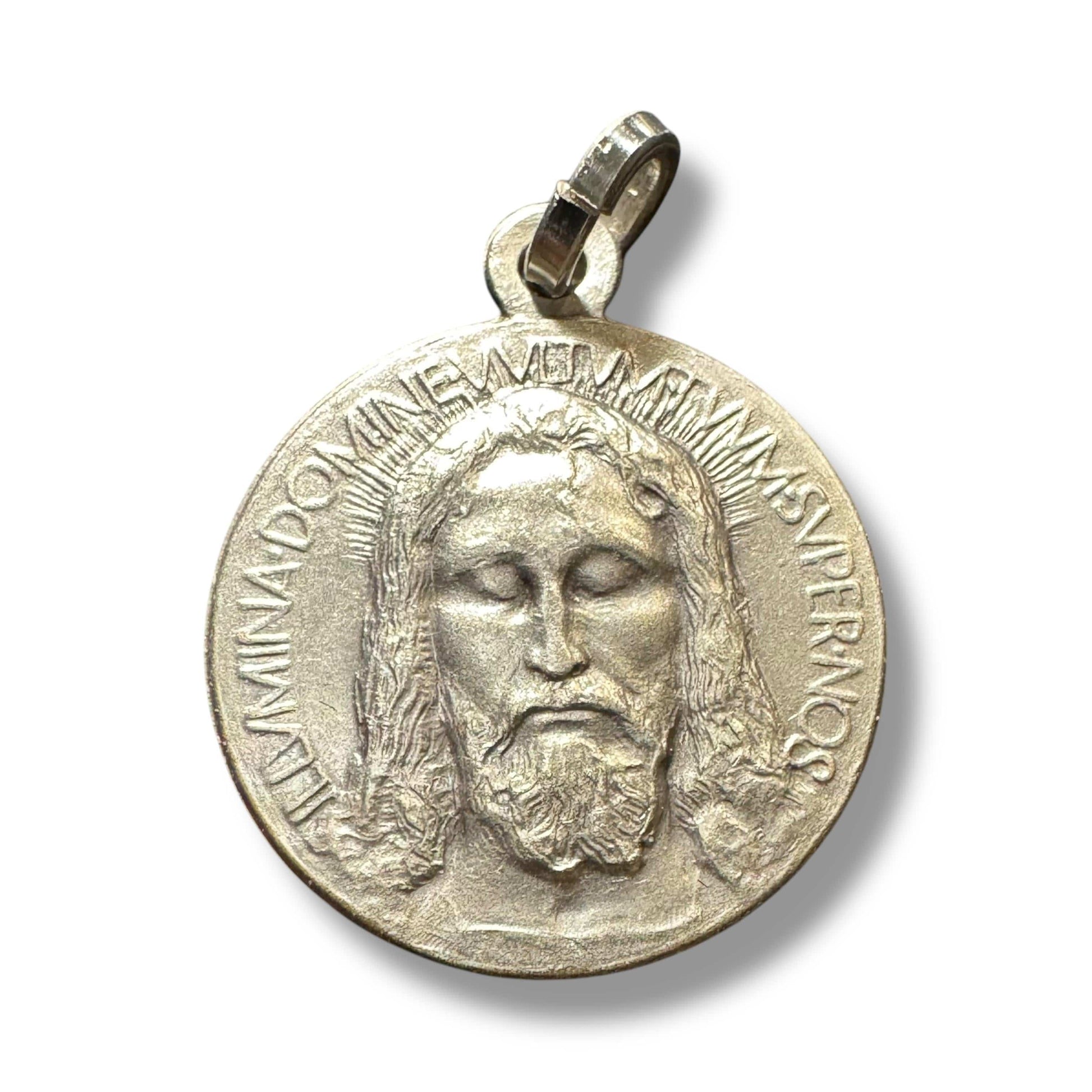 Sancta Sindon Medal - Sterling 925 Holy Face Of Jesus - Holy Shroud - Oviedo | Catholically