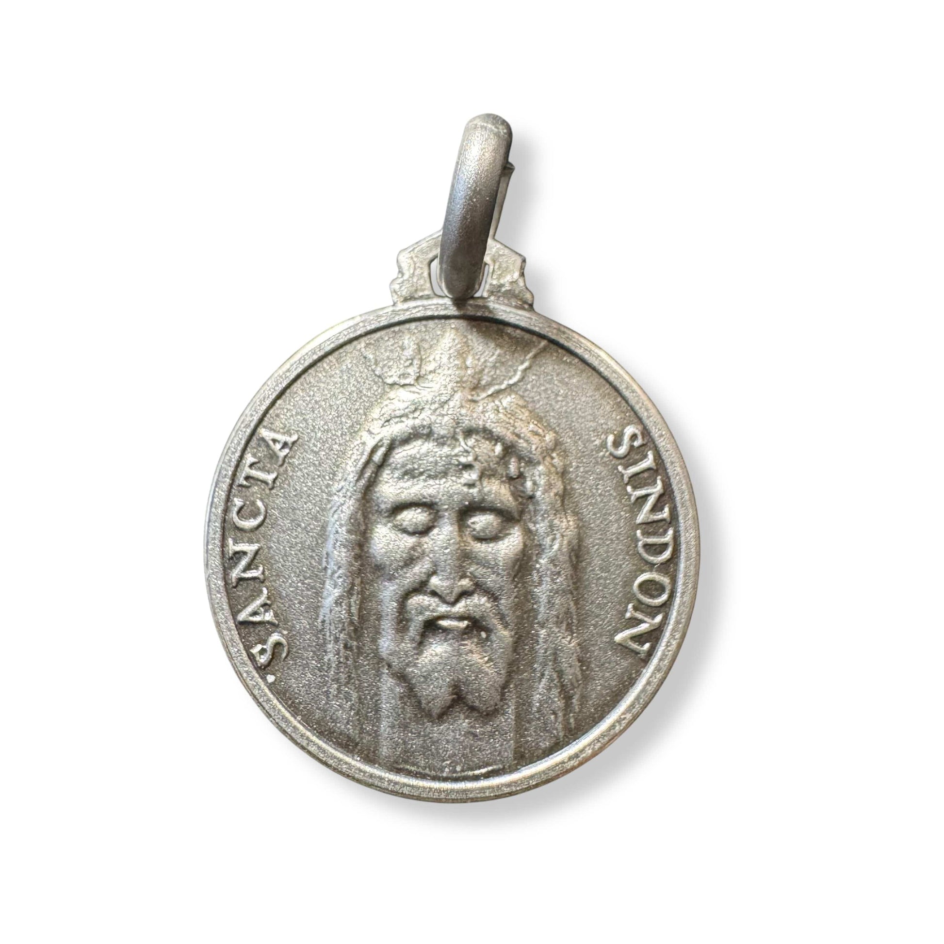 Sancta Sindon Medal - Sterling 925 Holy Face Of Jesus - Holy Shroud - Oviedo | Catholically