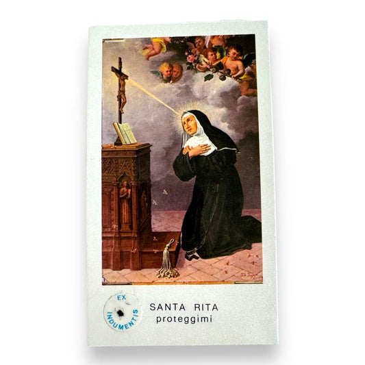 Santa Rita Relic Prayer Card - For Desperate Cases | Catholically