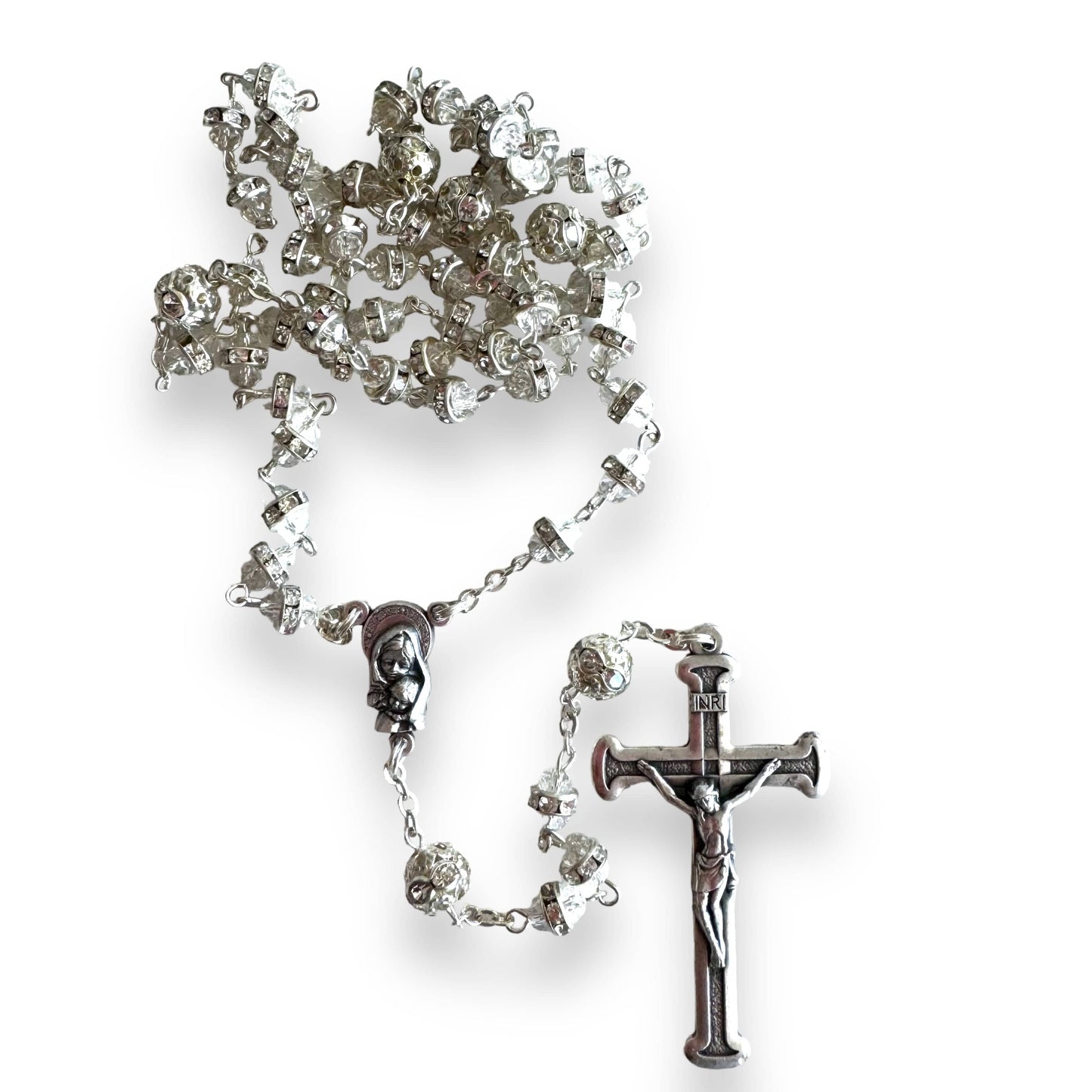 Shiny Bohemian Crystal Rosary - Blessed by Pope | Catholically