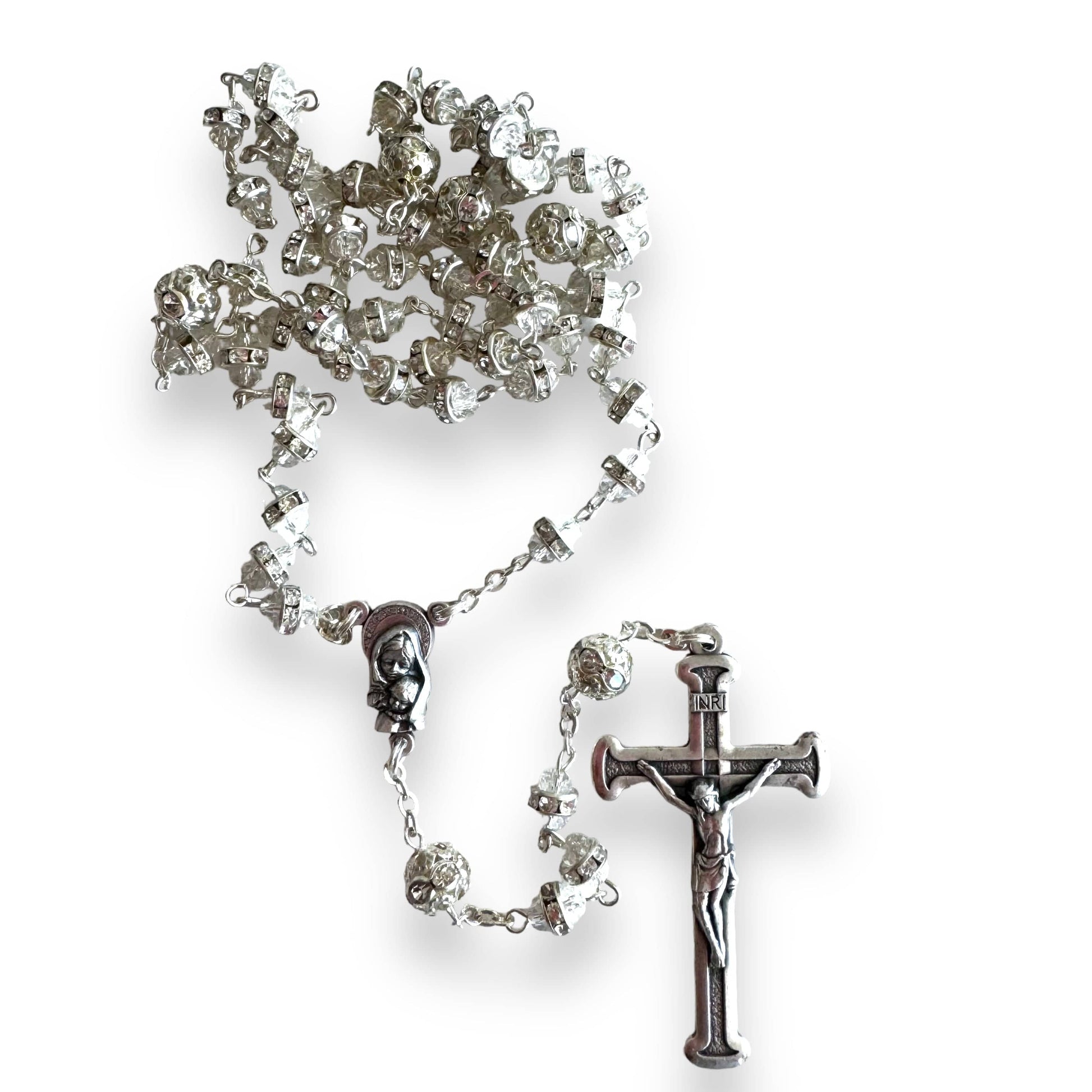 Shiny Bohemian Crystal Rosary - Blessed by Pope | Catholically