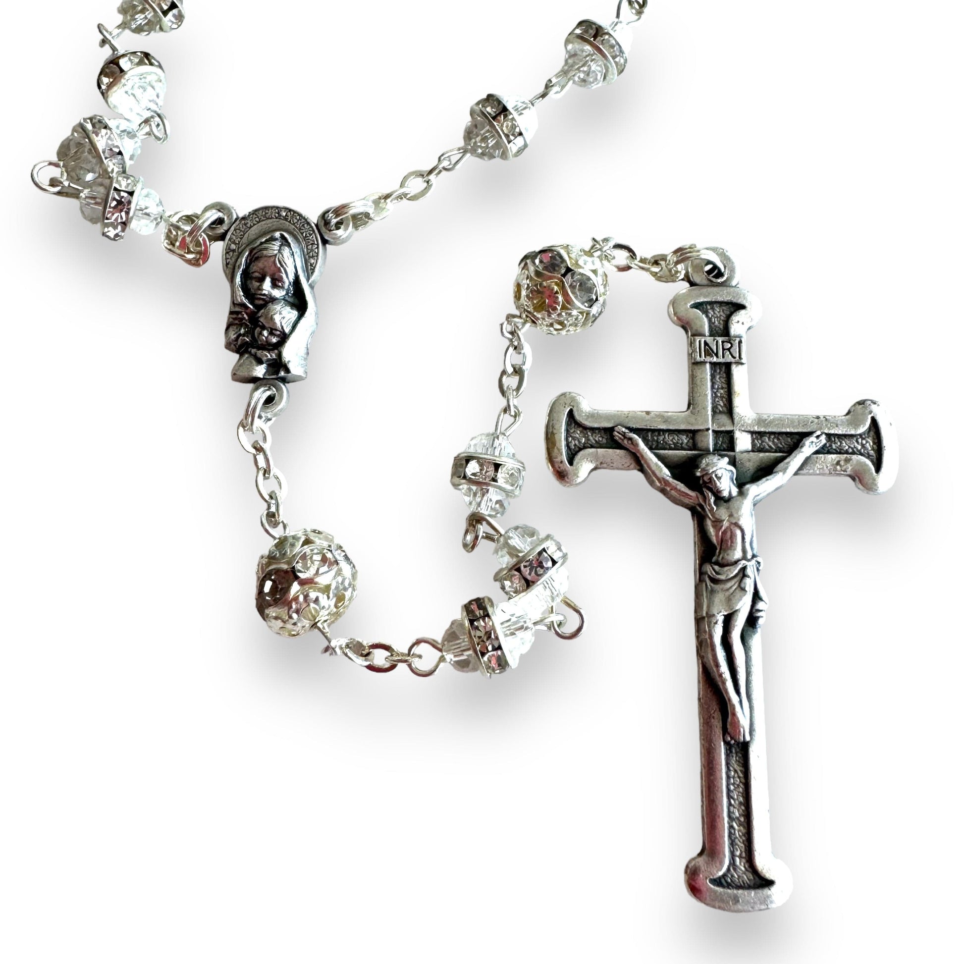 Shiny Bohemian Crystal Rosary - Blessed by Pope | Catholically