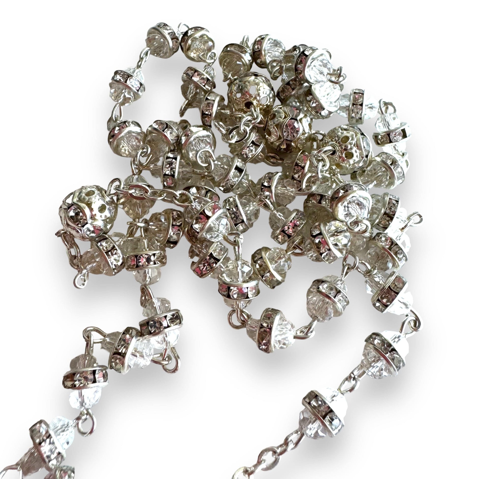 Shiny Bohemian Crystal Rosary - Blessed by Pope | Catholically