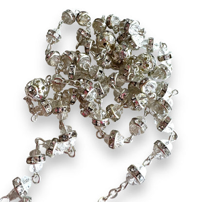 Shiny Bohemian Crystal Rosary - Blessed by Pope | Catholically
