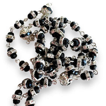 Shiny Bohemian Crystal Rosary - Blessed by Pope | Catholically