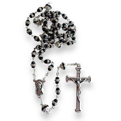 Shiny Bohemian Crystal Rosary - Blessed by Pope | Catholically