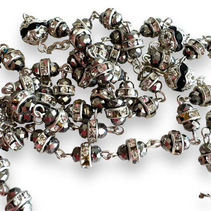 Shiny Bohemian Crystal Rosary - Blessed by Pope | Catholically