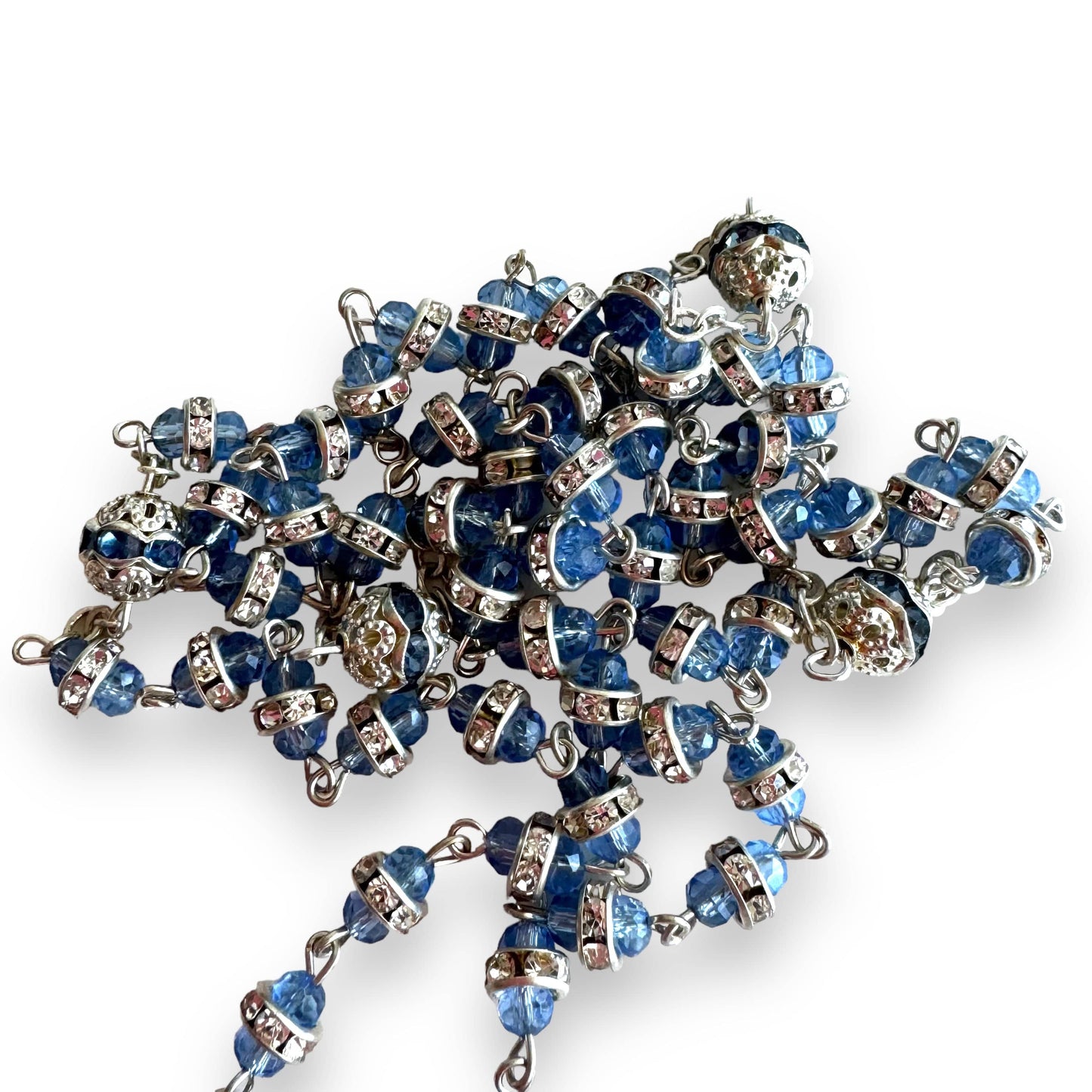 Shiny Bohemian Crystal Rosary - Blessed by Pope | Catholically