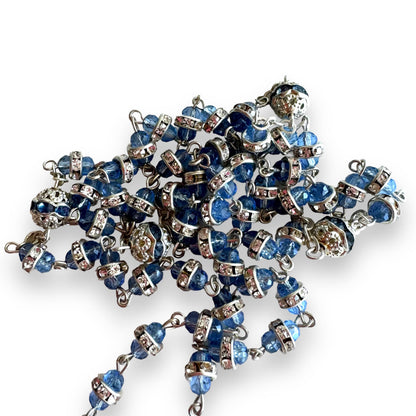 Shiny Bohemian Crystal Rosary - Blessed by Pope | Catholically