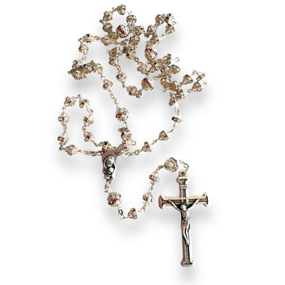 Shiny Bohemian Crystal Rosary - Blessed by Pope | Catholically