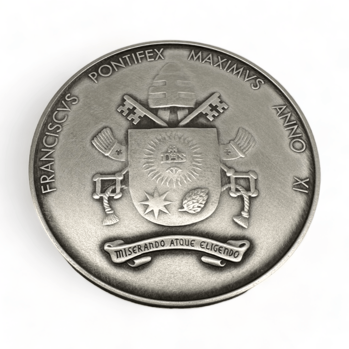 Silver Annual Papal Medal - Year 12 - 2024 - Pope Francis Pontificate | Catholically