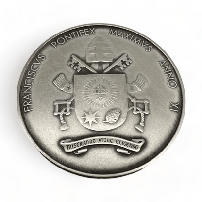 Silver Annual Papal Medal - Year 12 - 2024 - Pope Francis Pontificate | Catholically