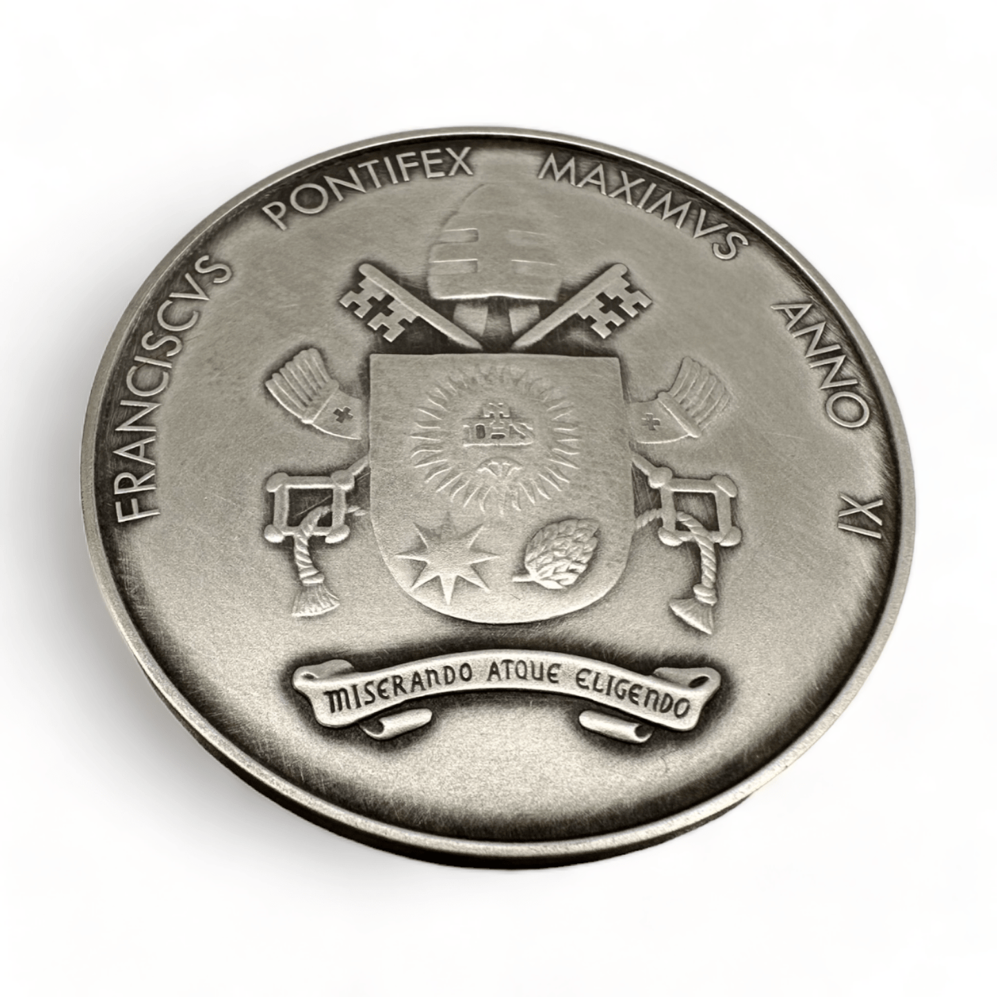 Silver Annual Papal Medal - Year 12 - 2024 - Pope Francis Pontificate | Catholically