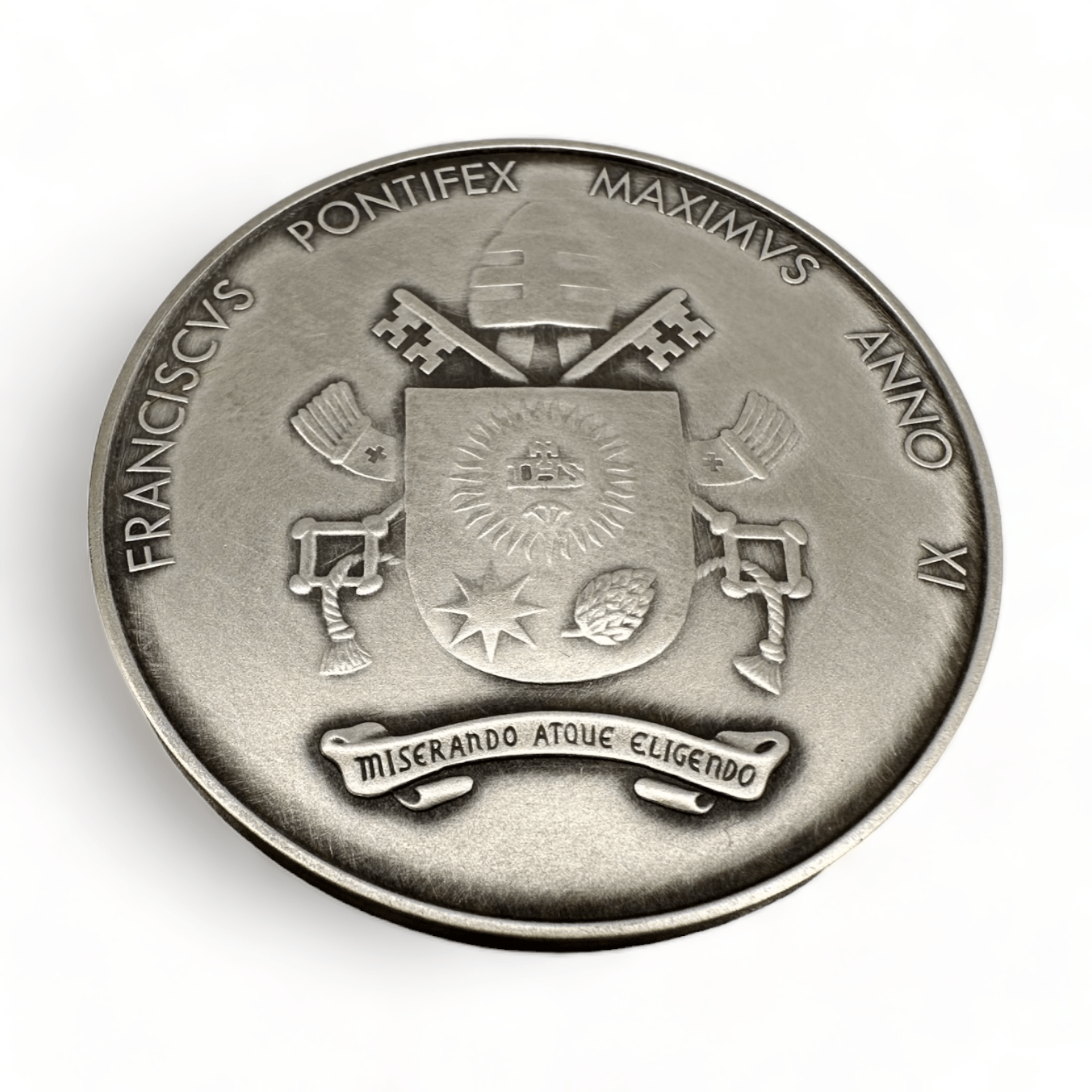 Silver Annual Papal Medal - Year 12 - 2024 - Pope Francis Pontificate | Catholically
