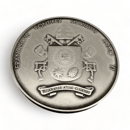 Silver Annual Papal Medal - Year 12 - 2024 - Pope Francis Pontificate | Catholically