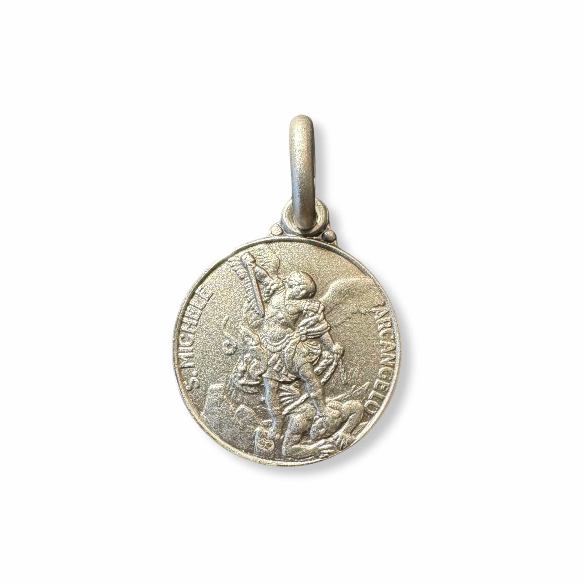 Silver Medal of St. Michael Archangel - Patron Saint of Police Officers | Catholically