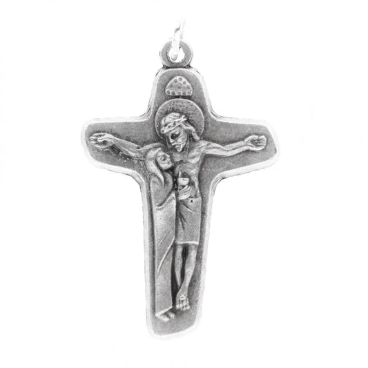 Sorrowful Mother Cross -Small Crucifix - Blessed By Pope - Parts | Catholically