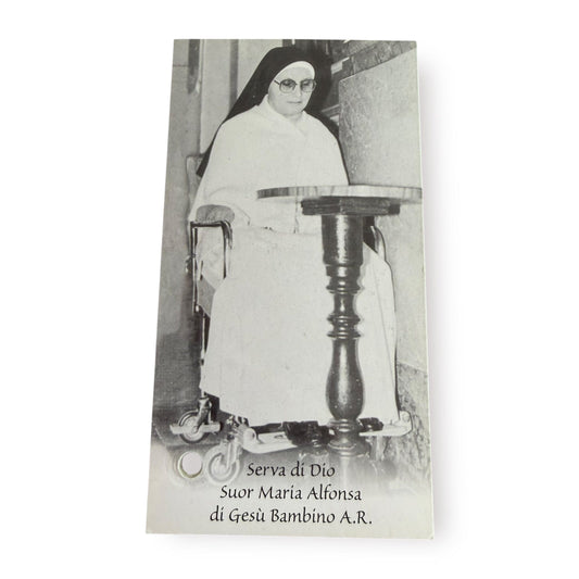 Sr. Maria Alfonsa Relic – Vintage Holy Card Blessed by Pope | Catholically