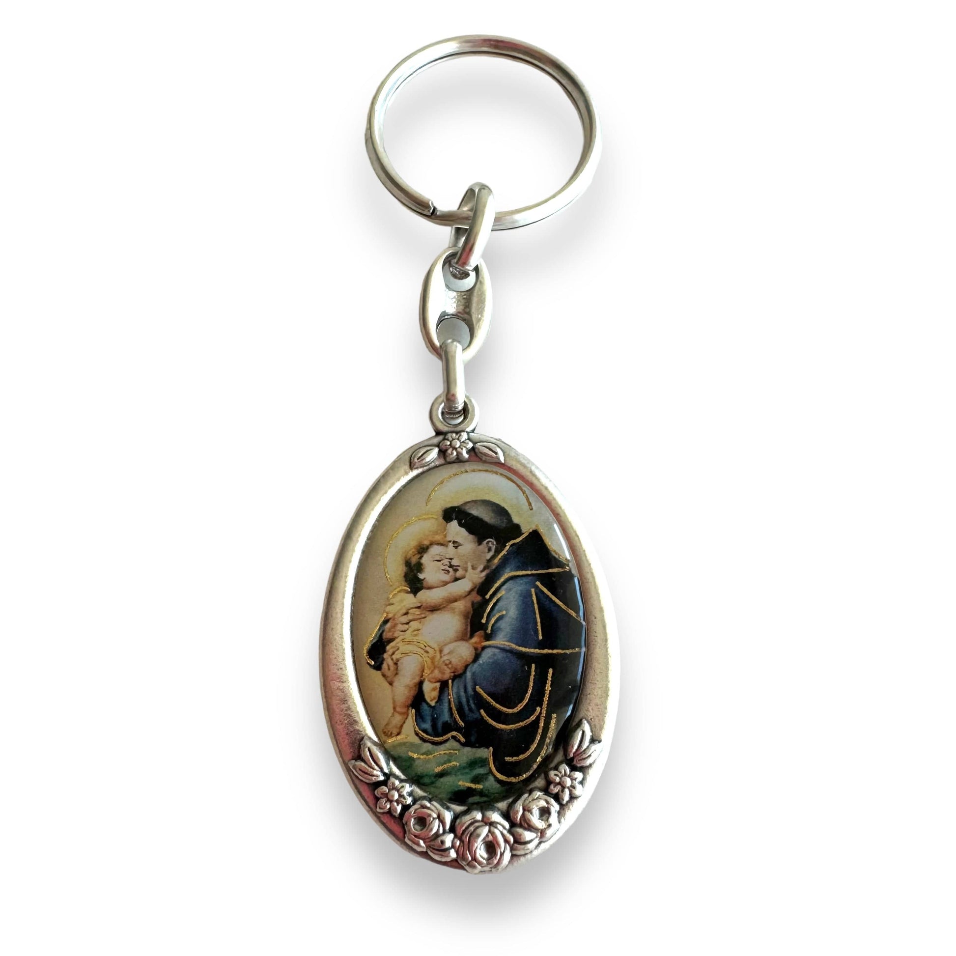 St. Anthony Catholic Key Ring  Keychain  Keyring Blessed By Pope | Catholically