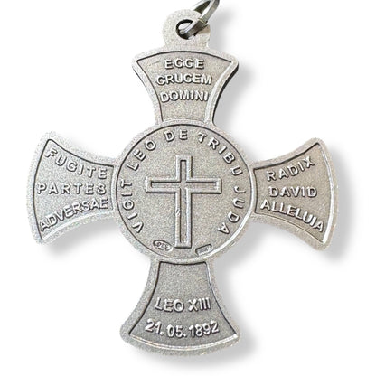 St. Anthony of Padua Cross 925 Silver Medal – 1892 Leo XIII Blessing | Catholically