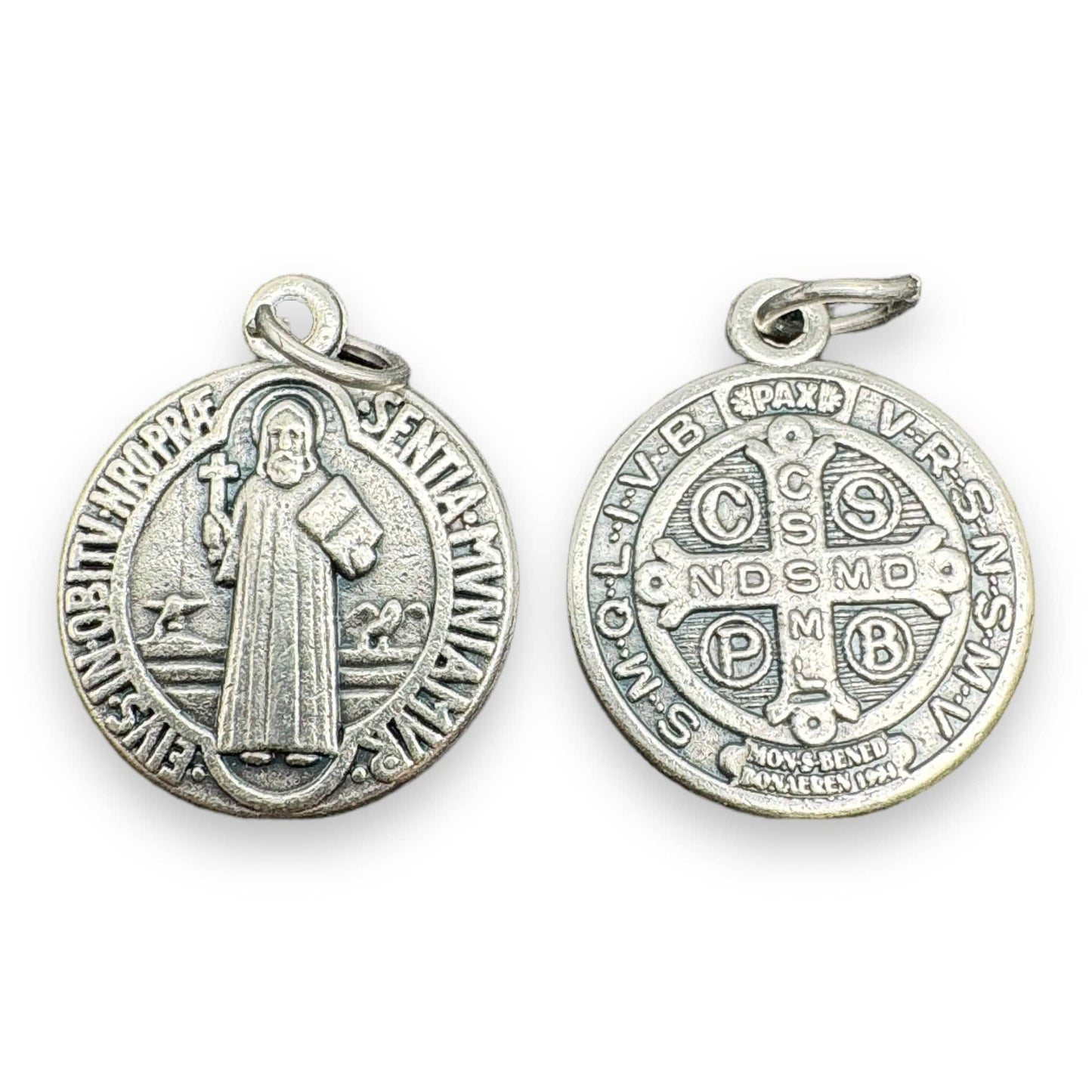 St. Benedict 3/4" Medal - Set of 2 - Catholic Exorcism - Blessed By Pope | Catholically