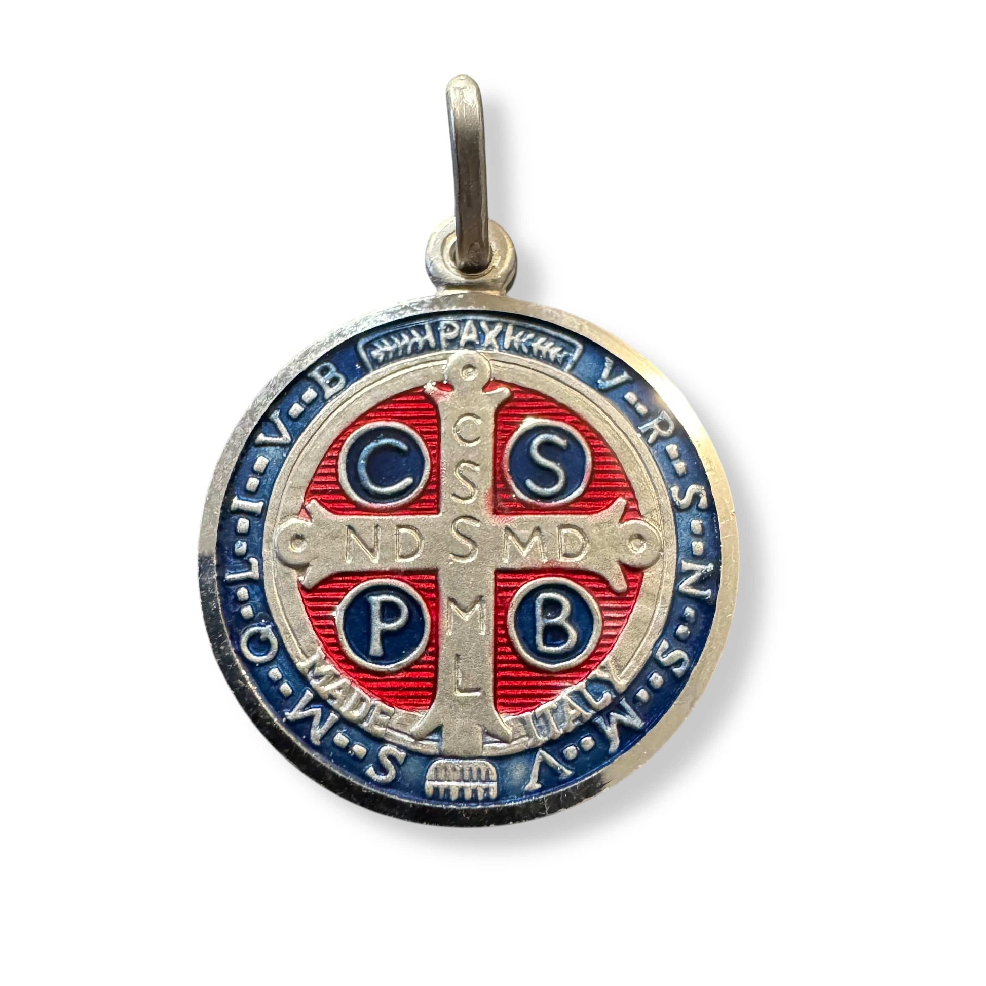 St. Benedict 925 Sterling Silver Medal - Catholic Pendant | Catholically