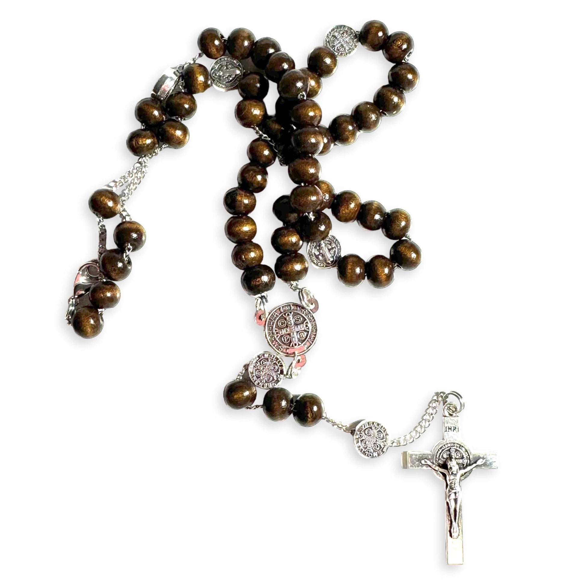 St. Benedict Benito Wood Rosary  Catholic Exorcism  Blessed by Pope | Catholically