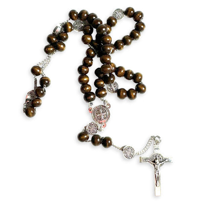 St. Benedict Benito Wood Rosary  Catholic Exorcism  Blessed by Pope | Catholically
