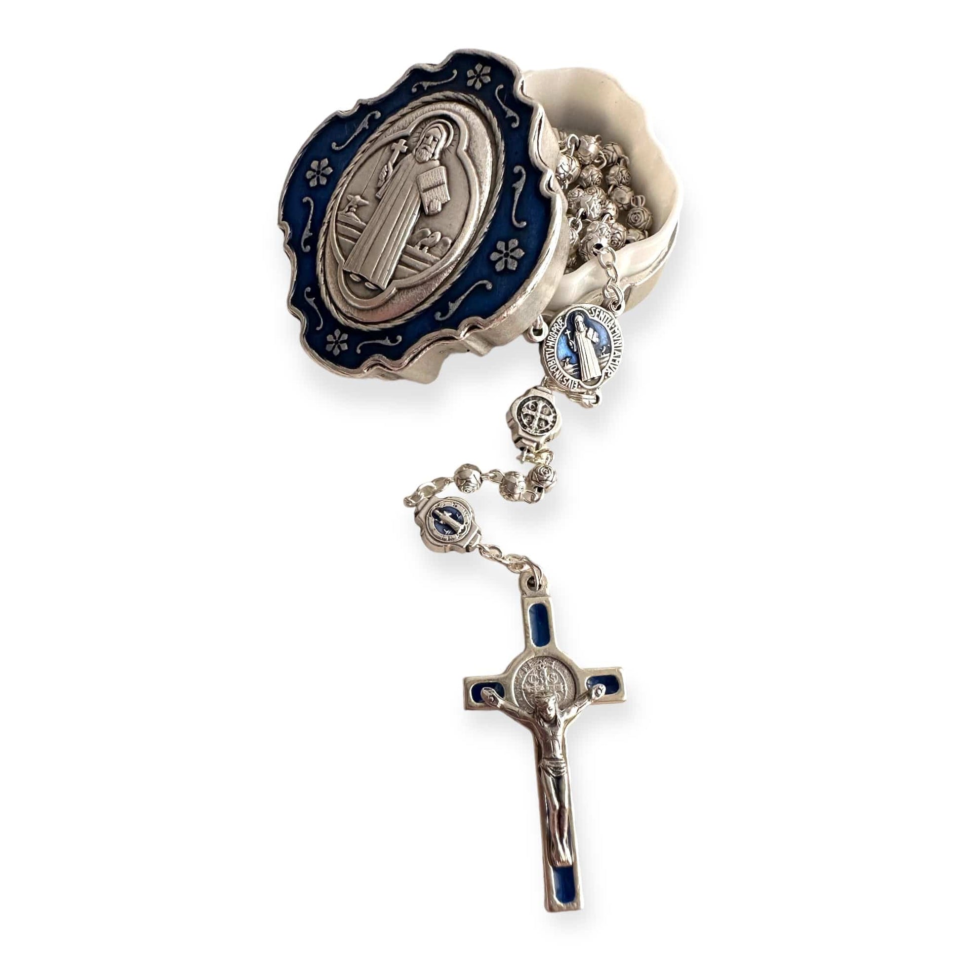 St. Benedict Edition Tiny Rosary - Blessed by Pope | Catholically