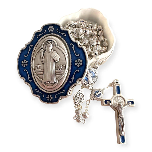St. Benedict Edition Tiny Rosary - Blessed by Pope | Catholically