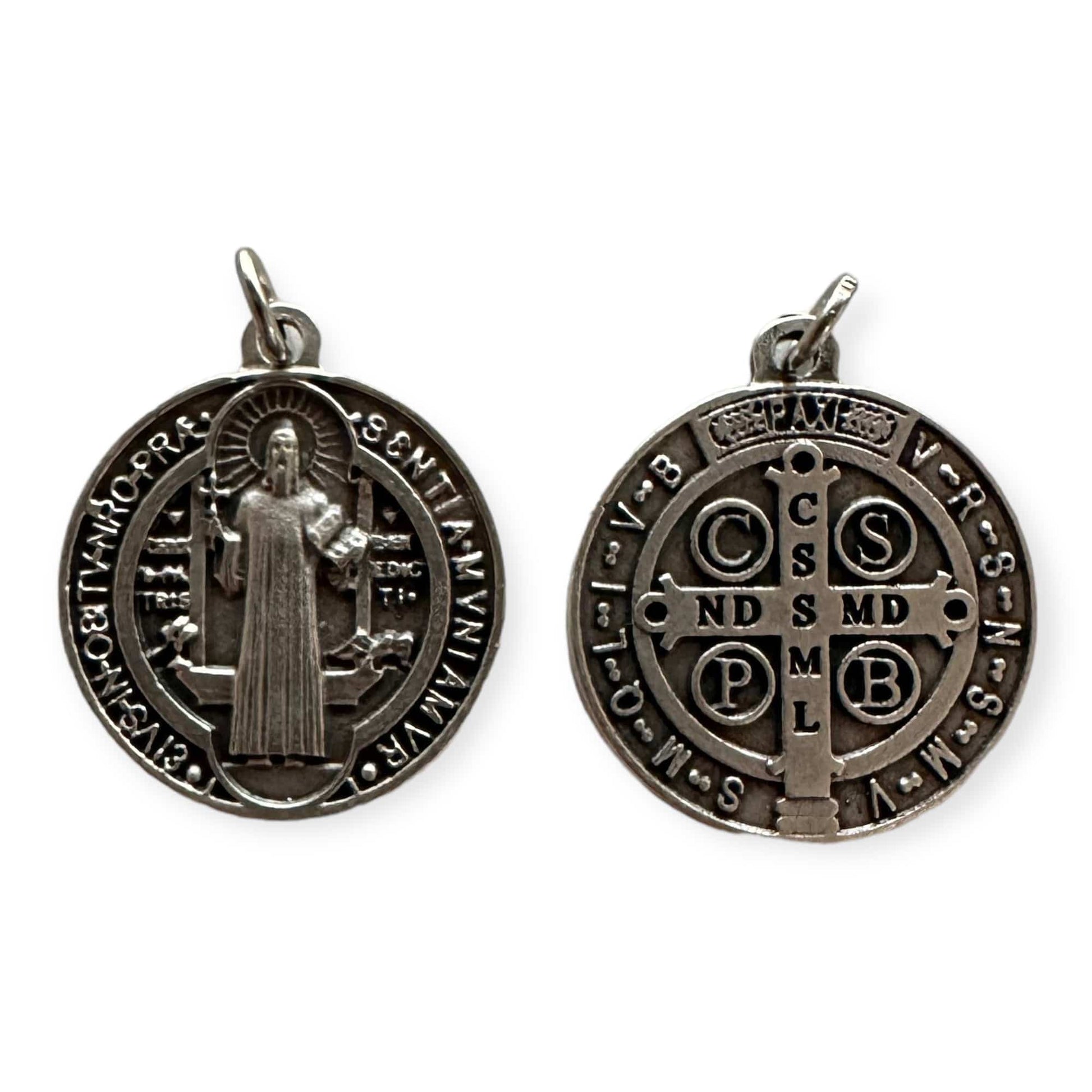 St. Benedict Enamel 1" - Medal Catholic Exorcism - Blessed | Catholically