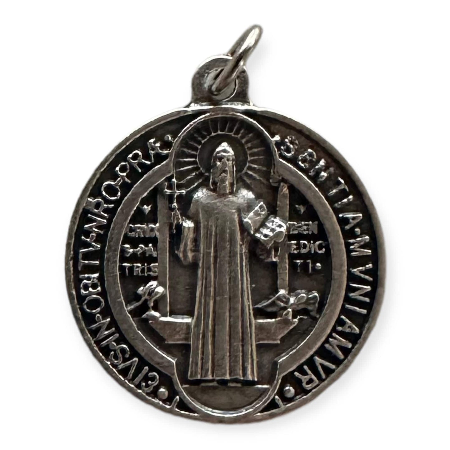 St. Benedict Enamel 1" - Medal Catholic Exorcism - Blessed | Catholically