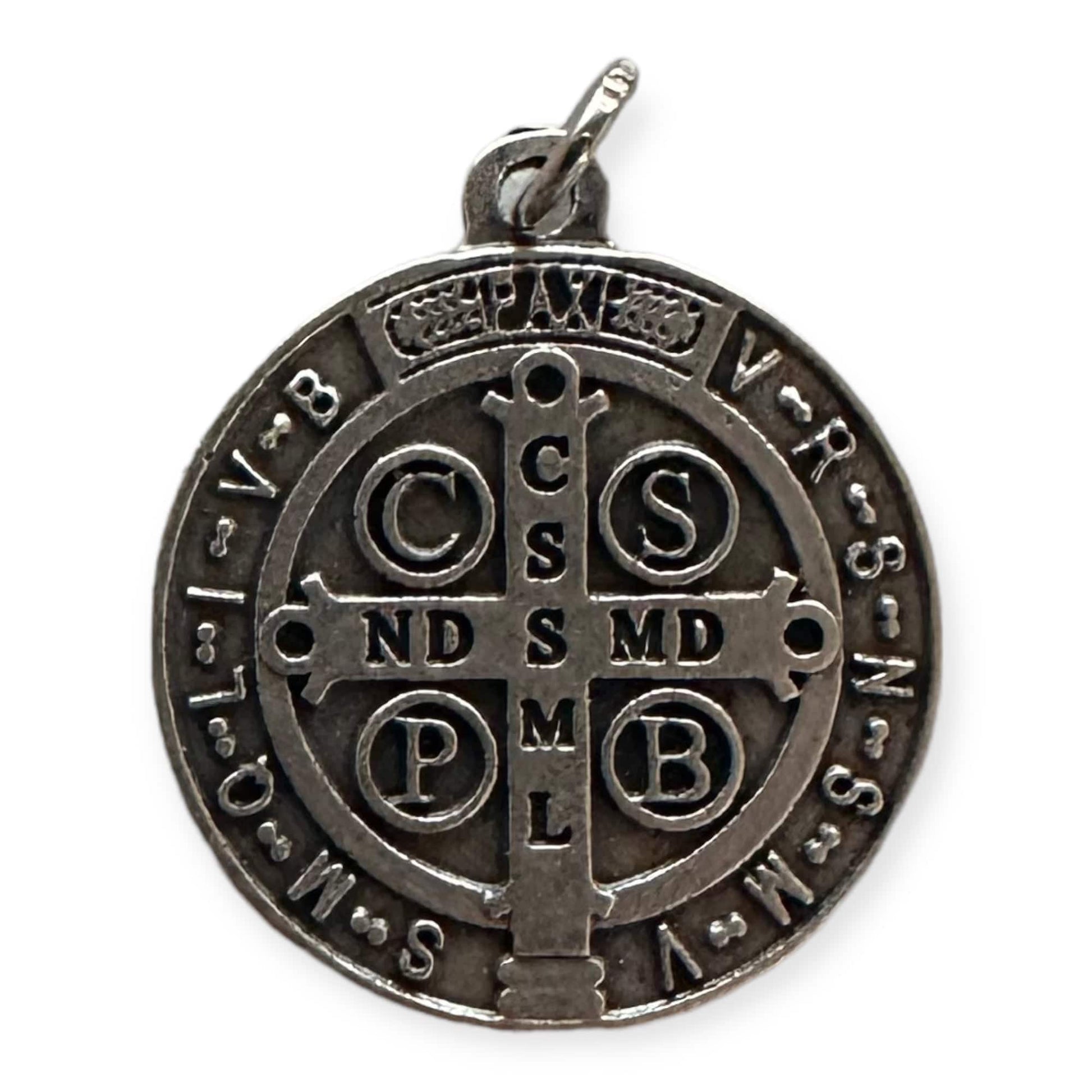 St. Benedict Enamel 1" - Medal Catholic Exorcism - Blessed | Catholically