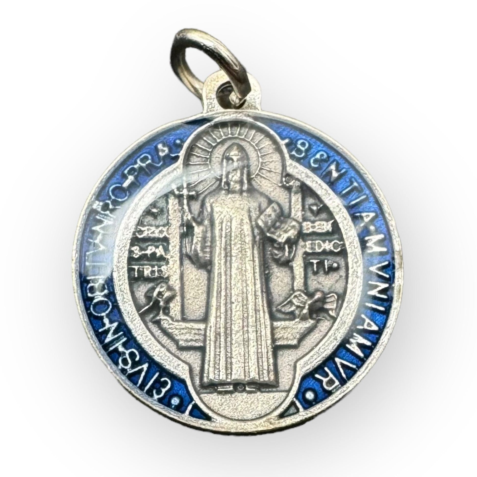 St. Benedict Enamel 3/4" - Medal Catholic Exorcism - Blessed By Pope | Catholically